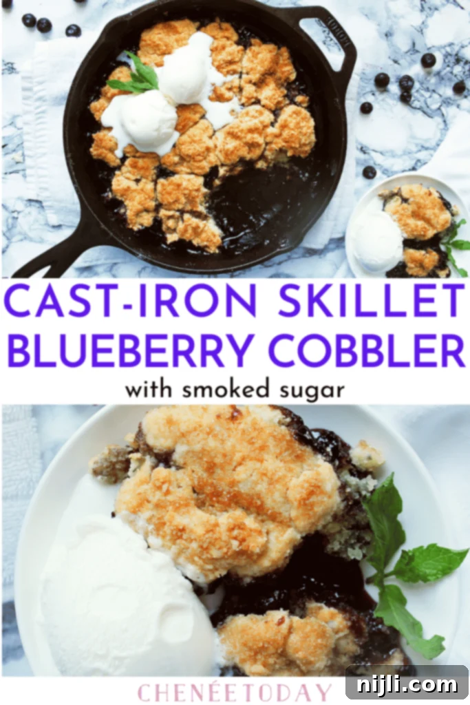 Smoked Sugar Skillet Blueberry Cobbler 5 img 1802 7