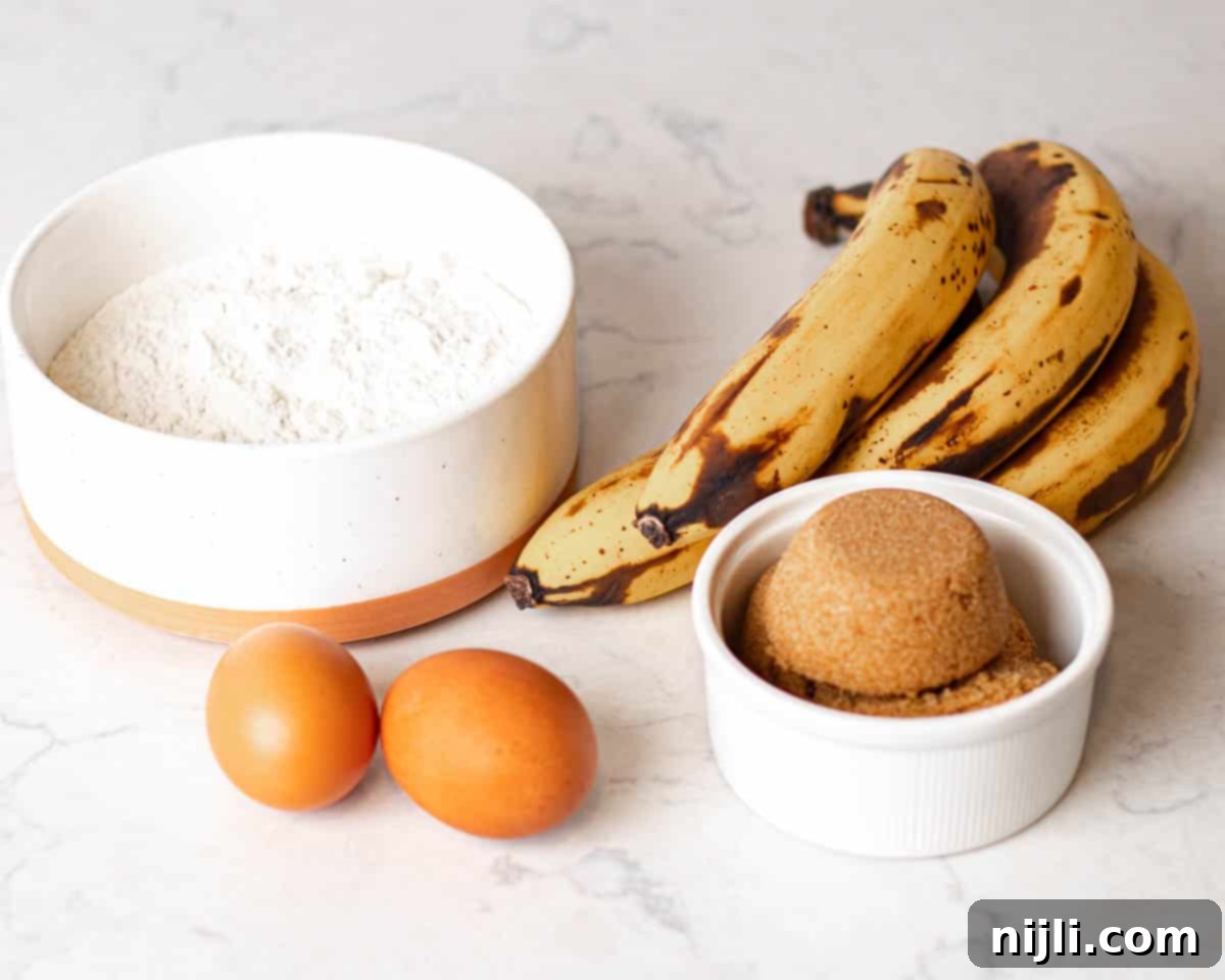 Effortless 4-Ingredient Banana Bread 4 4 ingredient banana bread ingredients