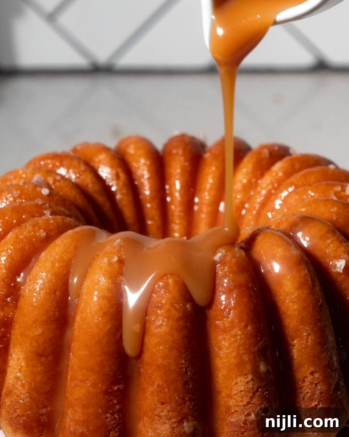 Golden Kentucky Butter Cake with Salted Caramel Glaze 5 salted caramel kentucky butter cake recipe