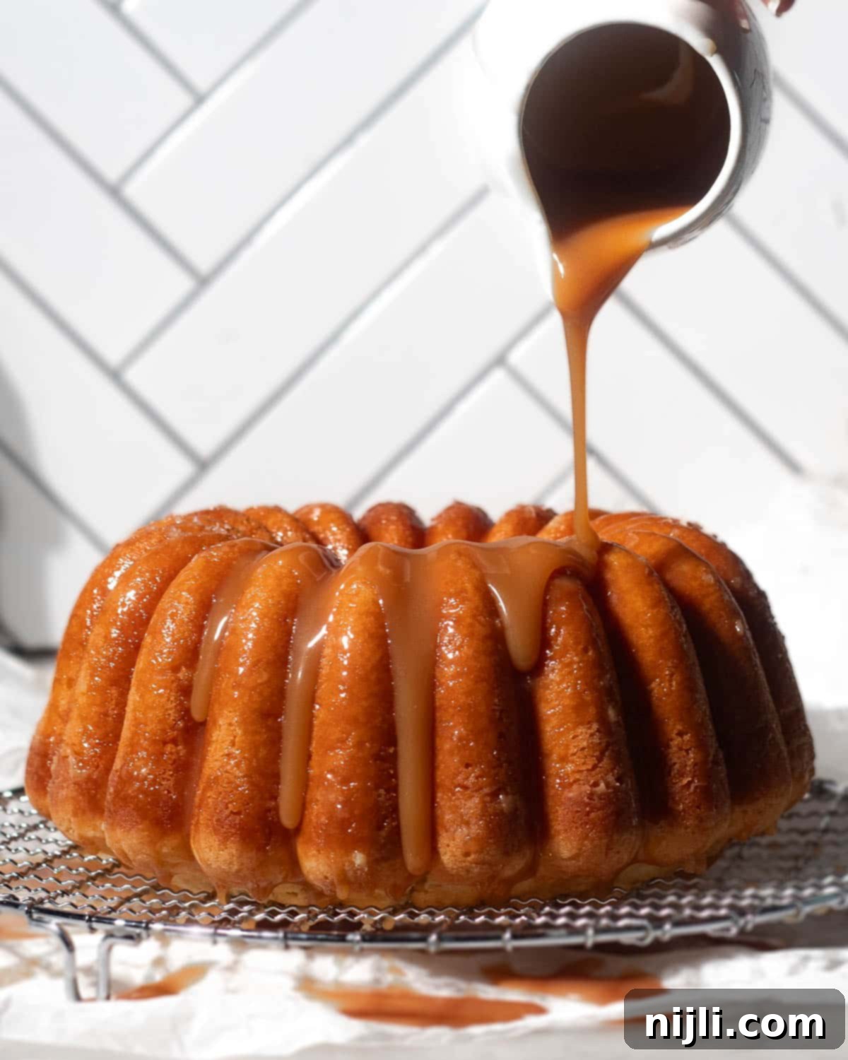 Golden Kentucky Butter Cake with Salted Caramel Glaze 6 salted caramel kentucky butter cake allrecipes