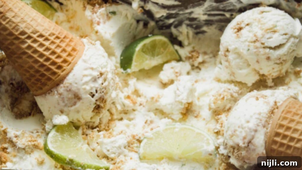 No-Churn Key Lime Pie Perfection 2 no-churn key lime ice cream