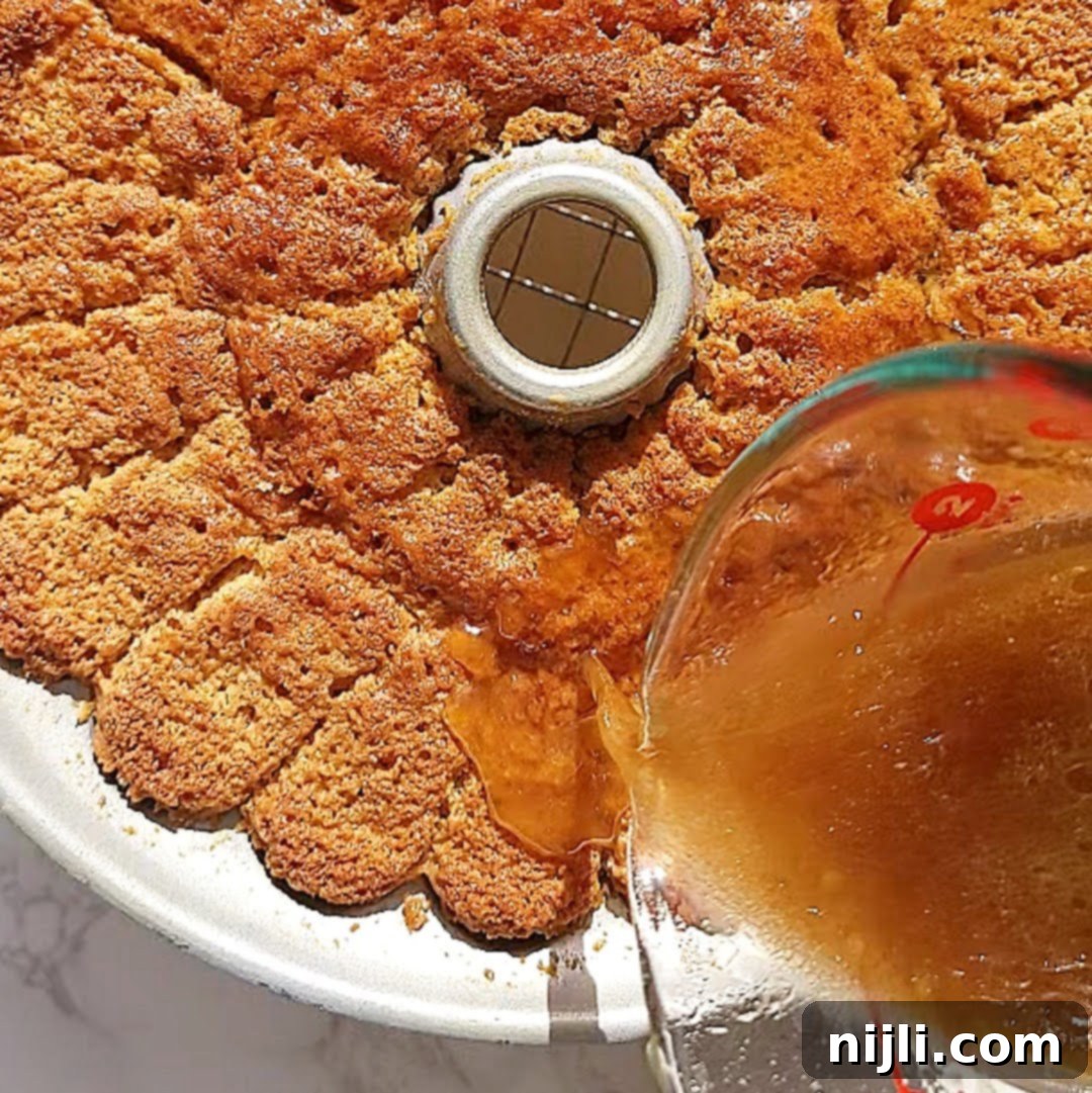 Rum-Infused Pound Cake with Nutty Brown Butter Glaze 16 rum soaked cake recipe step 6