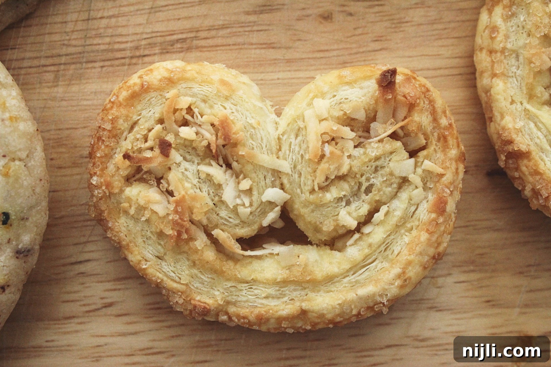 Golden Coconut Swirls 4 coconut palmiers