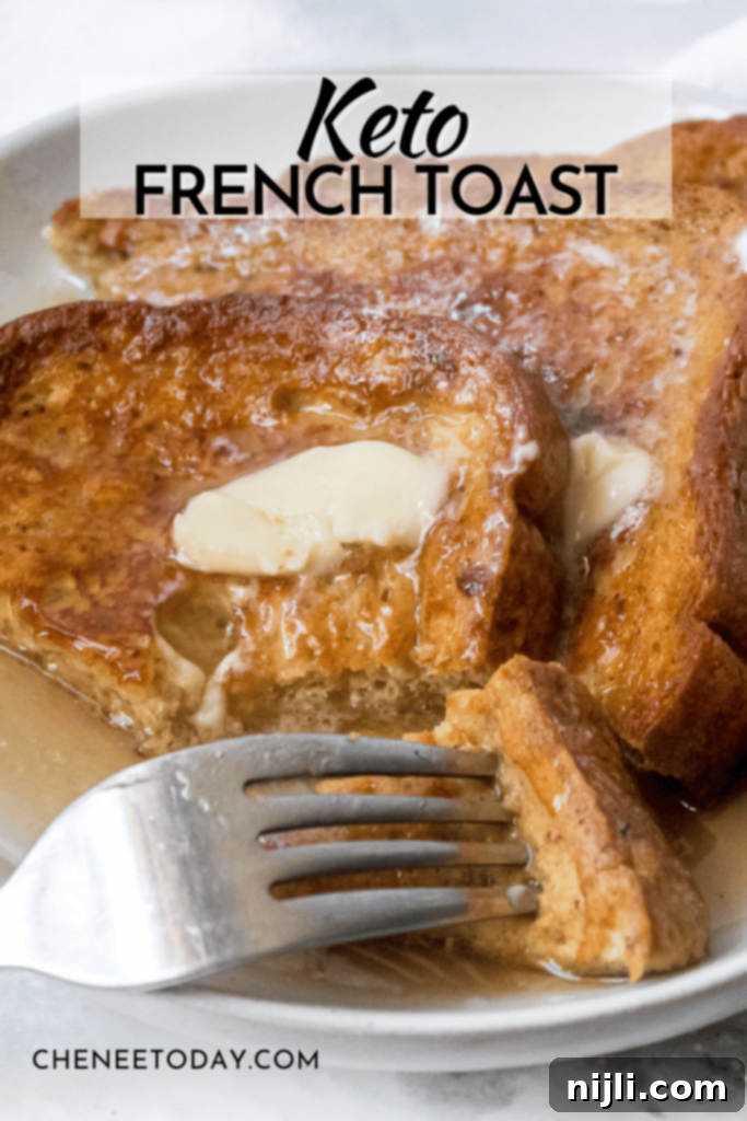 Keto French Toast with Zero Carb Bread - Only 3g Net Carbs! | Chenée Today
