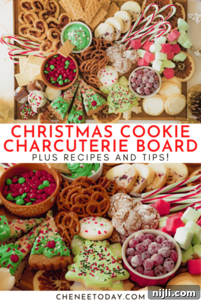 Holiday Grazing Board 10 Christmas Dessert Charcuterie Board Ideas | Chenée Today, a visual guide for holiday entertaining