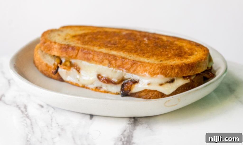 Ultimate Havarti Bacon Melt with Sweet Onions 3 Havarti and Emmental cheese slices ready for a grilled cheese