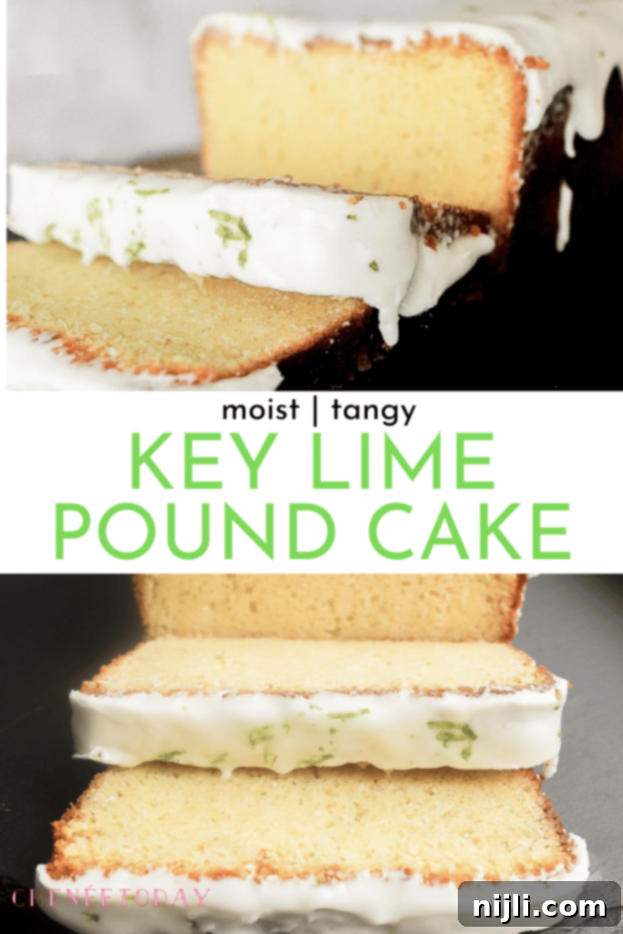 Pin for later: Key Lime Pound Cake Recipe with glaze