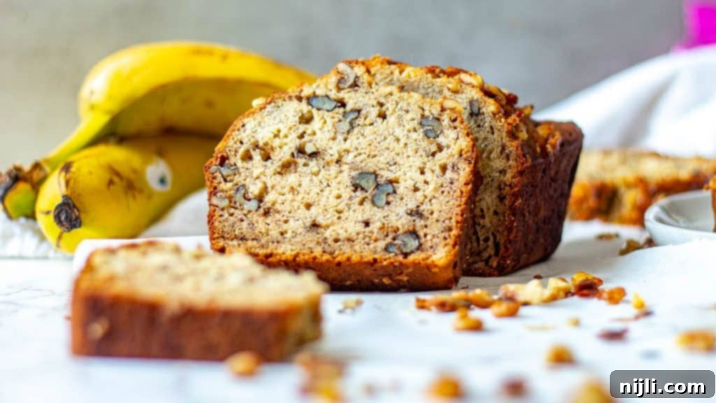 Plant-Based Banana Bliss 5 cut loaf of dairy free banana bread
