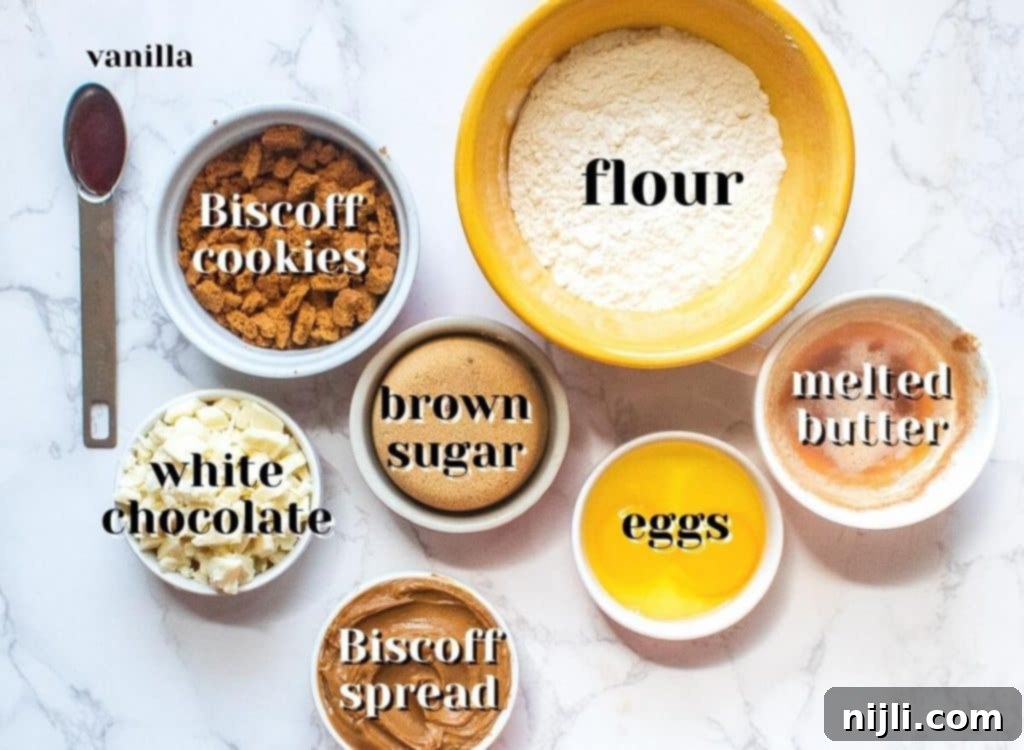 Biscoff Blondies Ingredients