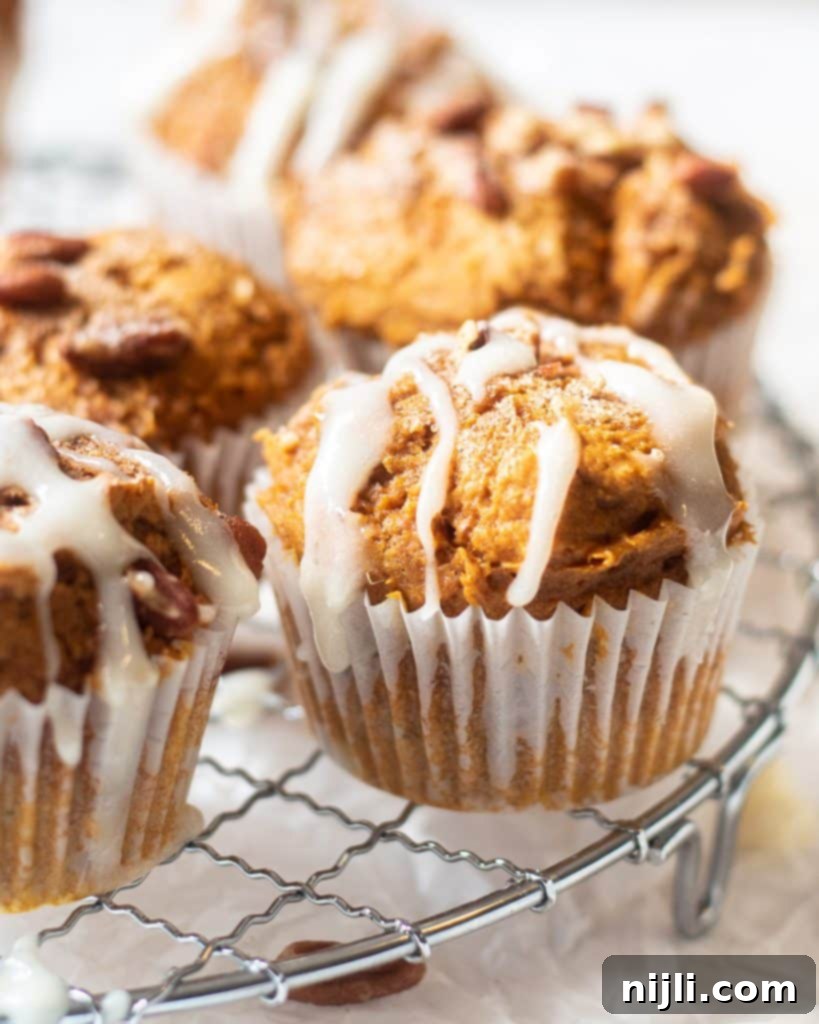 Effortless 3 Ingredient Pumpkin Muffins 4 iced pumpkin muffins
