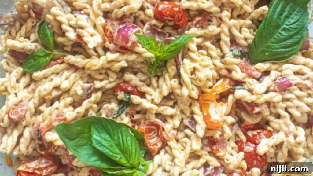 Boursin Pasta close up